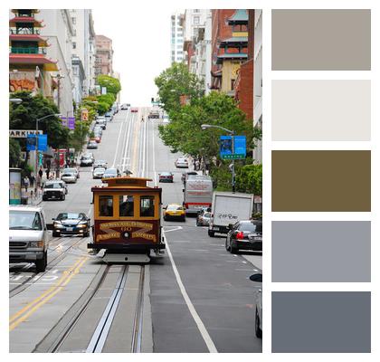 San Francisco Cable Car California Image